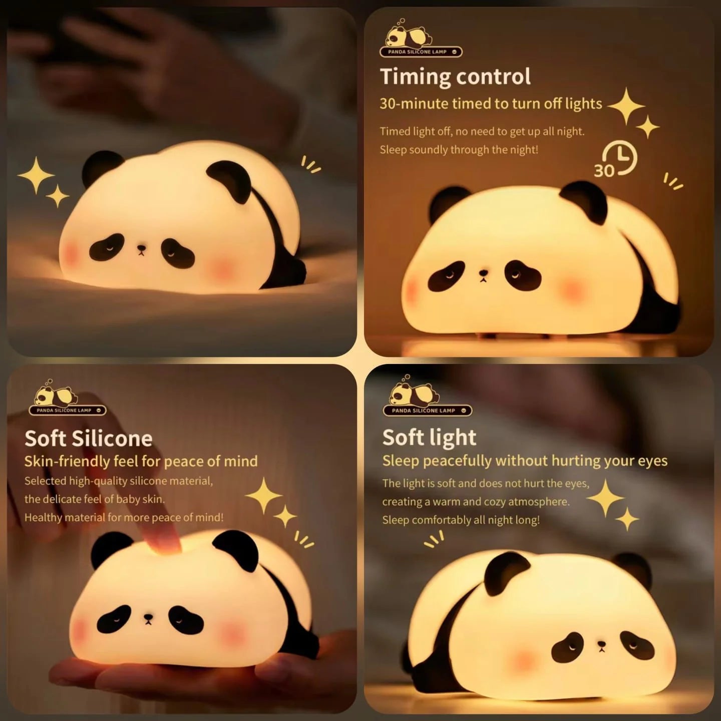 Silicone Panda Night Lamp
