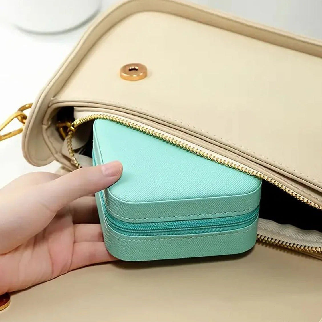 Compact Travel Jewelry Box