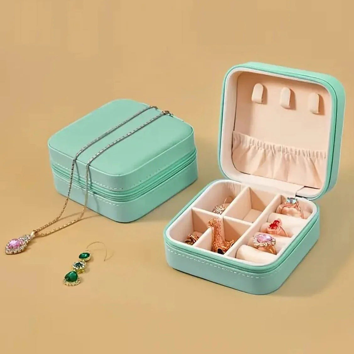 Compact Travel Jewelry Box