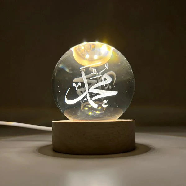 Islamic Crystal LED Lamp