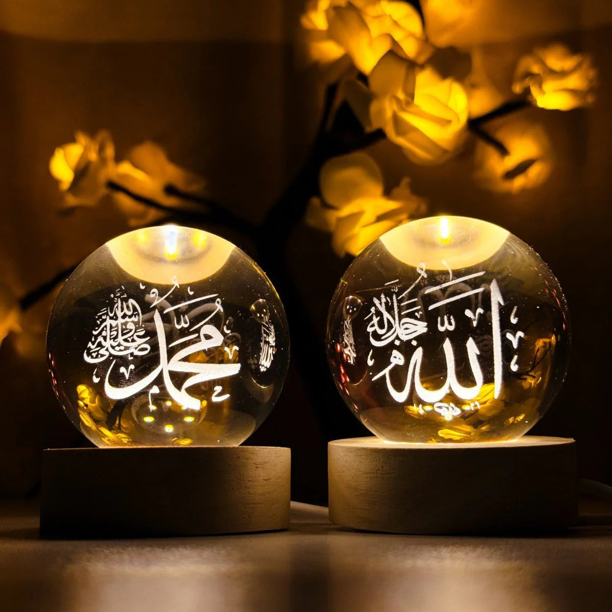 Islamic Crystal LED Lamp