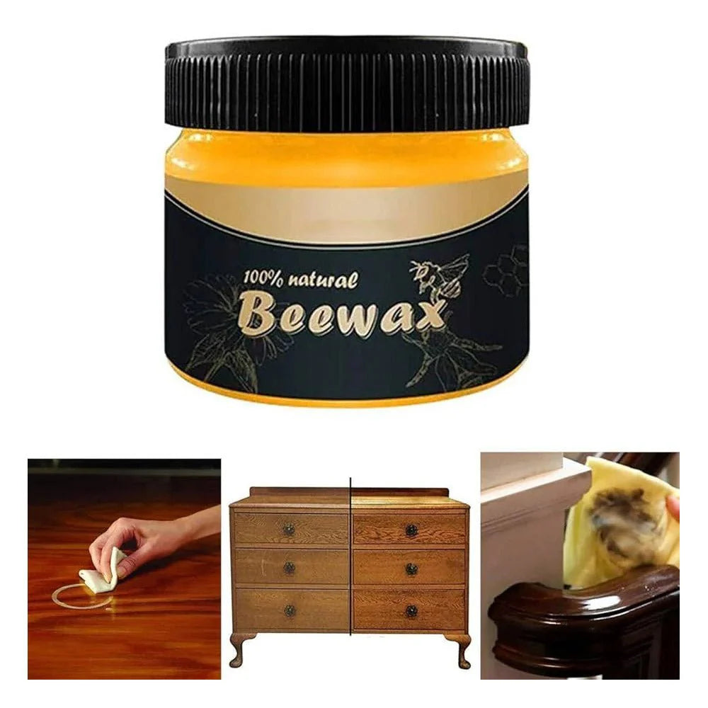 Natural Beeswax Wood Polish (80g)