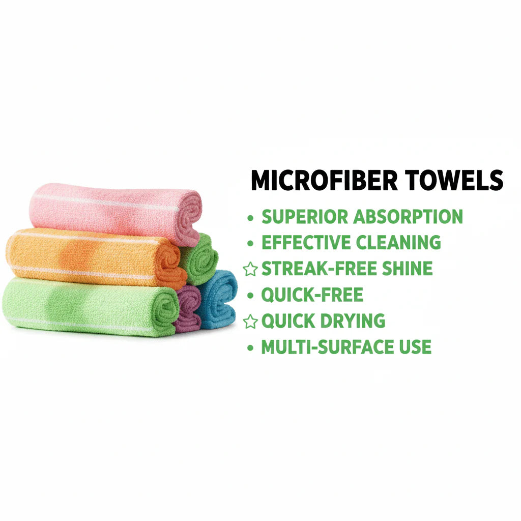 Multipurpose Microfiber Towels (6 pcs)