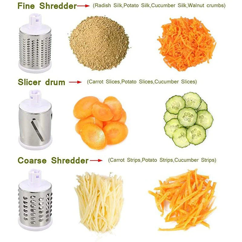 Table Top Vegetable Drum Grater