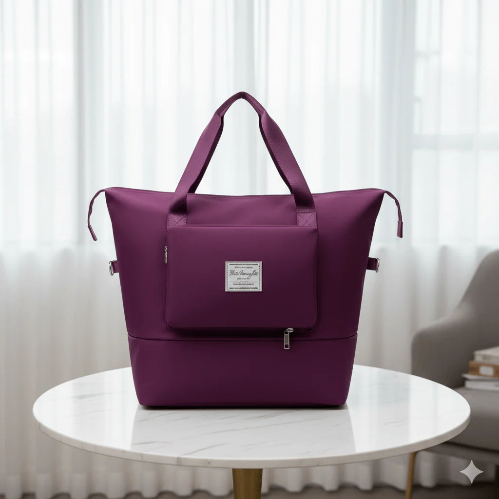 Travel Tote Bag with Trolley Sleeve