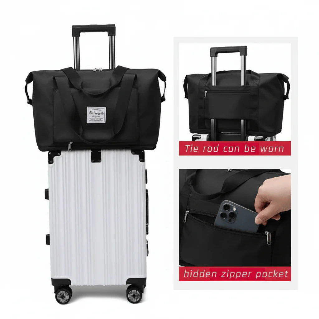 Travel Tote Bag with Trolley Sleeve