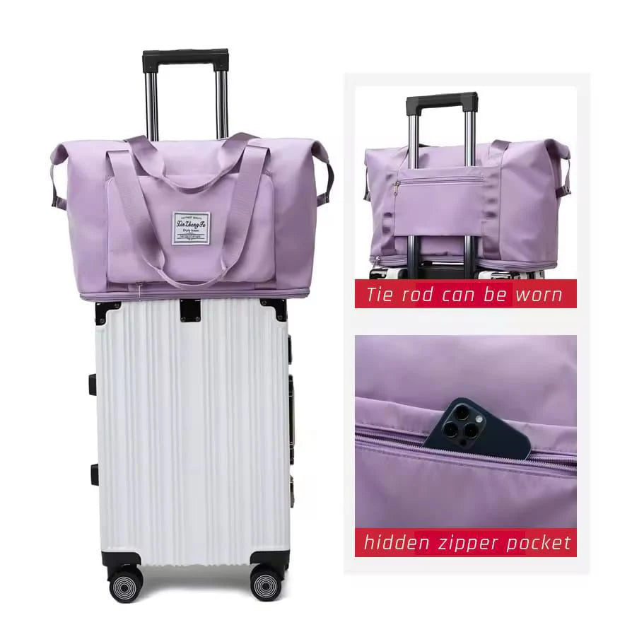 Travel Tote Bag with Trolley Sleeve